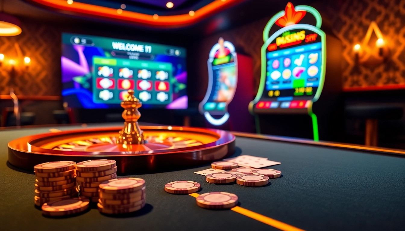 Engaging gambling scene at https://11win.best/ featuring a sleek poker table and dynamic betting options.