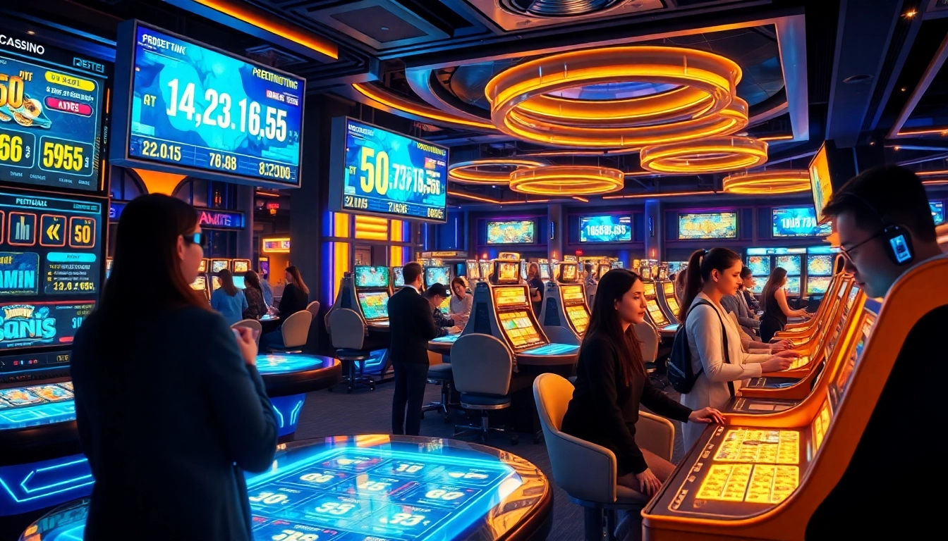 New Technology enhances the gaming experience with holographic interfaces and immersive gameplay.