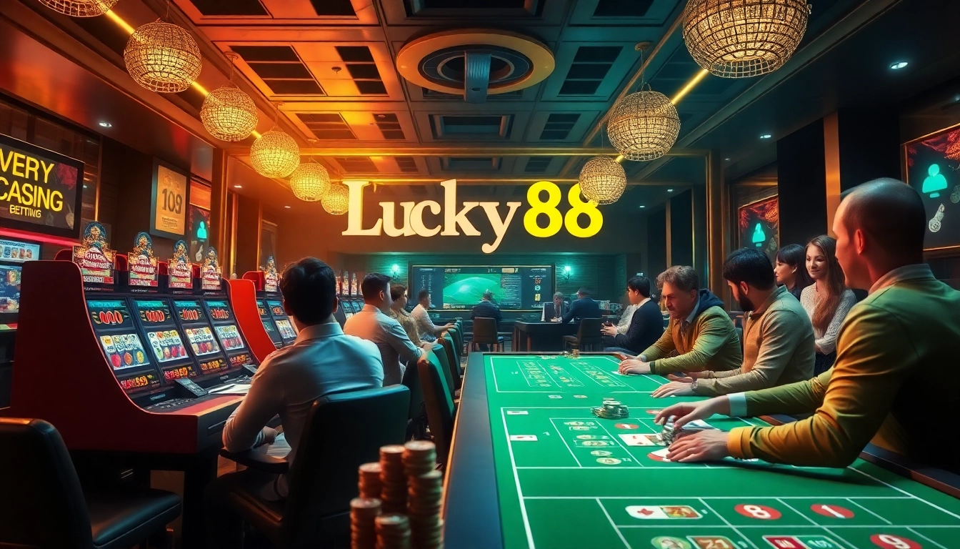 Experience the thrilling world of gambling at Lucky88, featuring engaging games and a vibrant casino atmosphere.