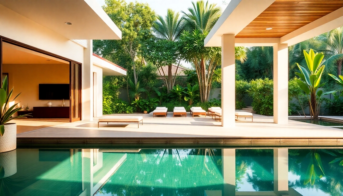 Enhance your understanding of villas property management in Phuket showcasing a vibrant tropical villa.