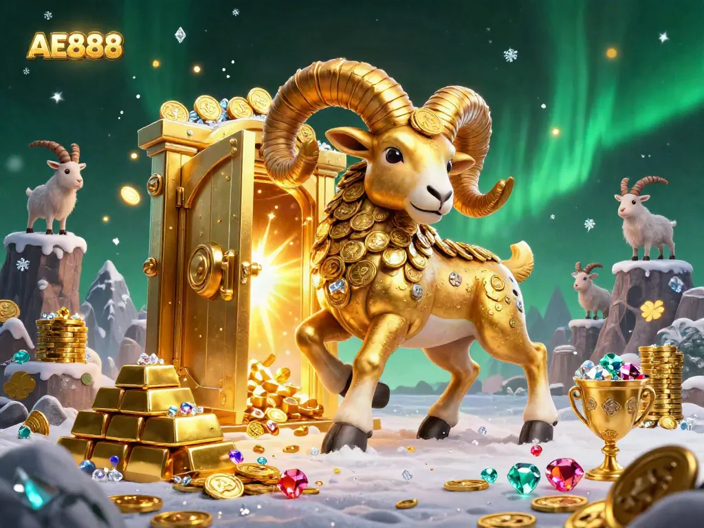 Experience the thrill of AE888 casino with golden treasures, showcasing dynamic gaming elements.