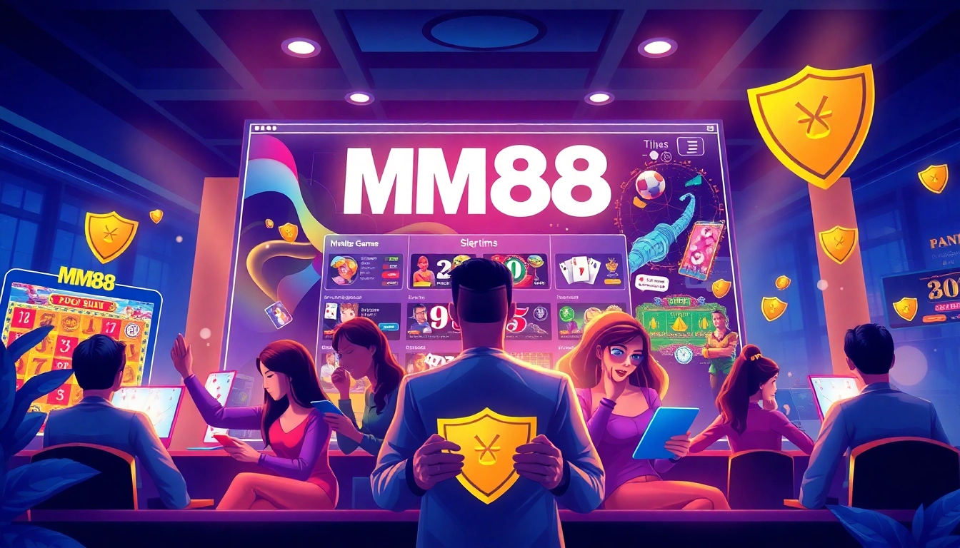 Experience the excitement of MM88 online gambling at https://mm88.agency/, showcasing diverse users enjoying safe and thrilling games.
