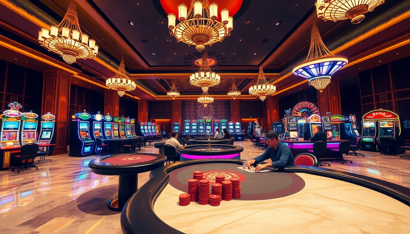 Experience the thrill of betting at nhà cái 78win with vibrant slot machines and poker tables.