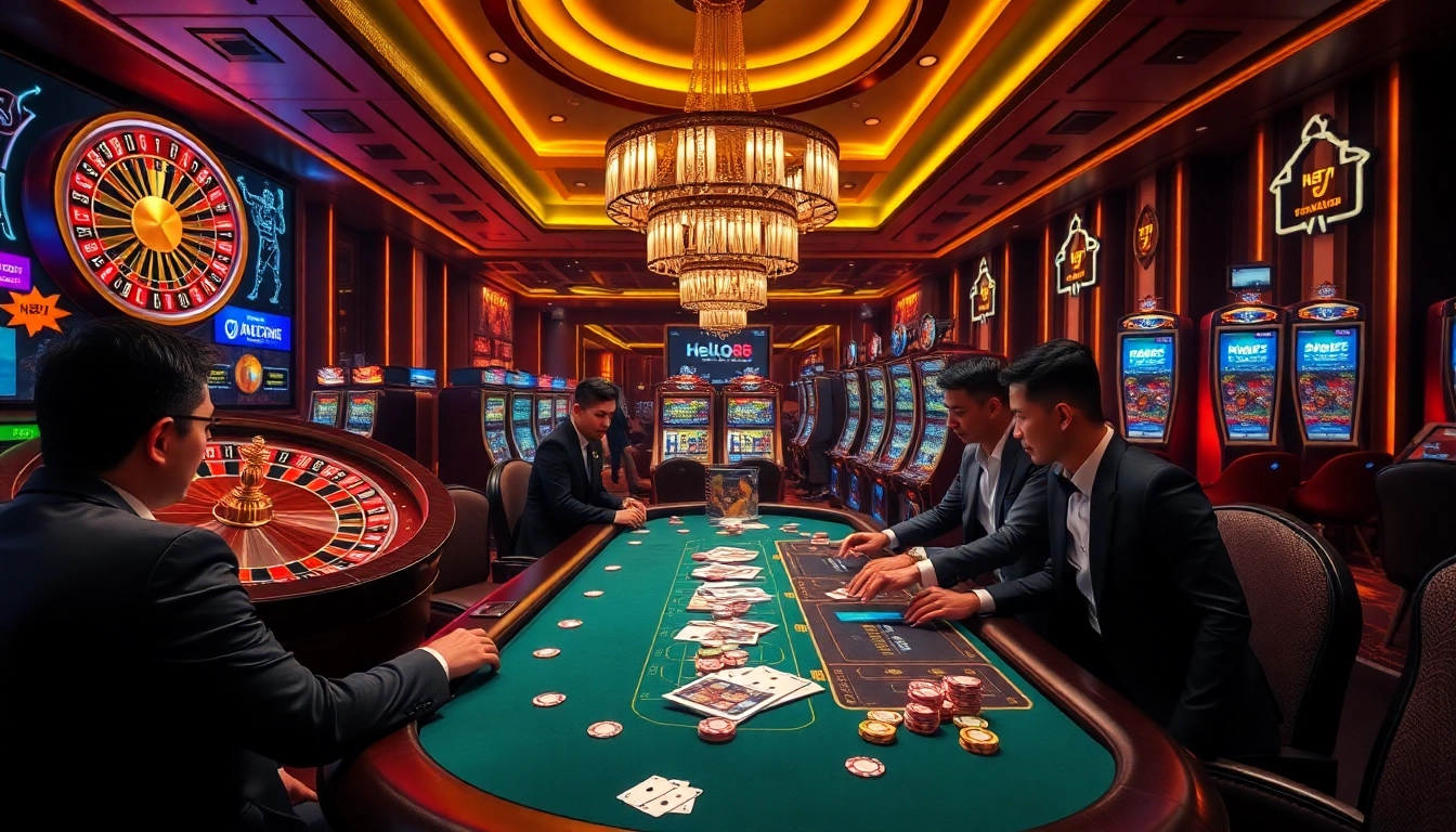 Experience the thrill of Hello88 as players engage in exciting casino games.