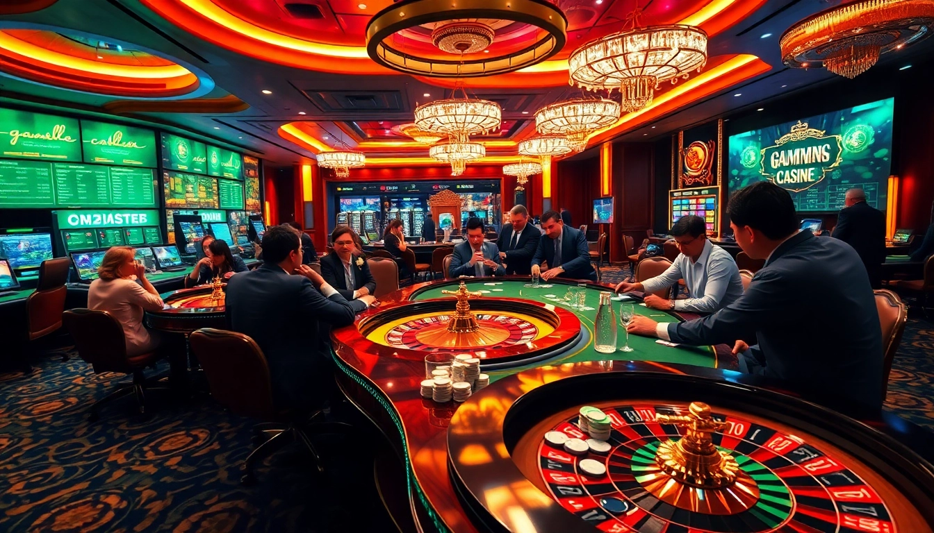 Engaging casino scene showcasing 소액결제 in action at a lively gaming table.