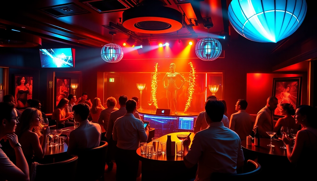 Exciting nightlife at Club Noir, the premier night club sxm featuring vibrant lighting and stylish patrons.