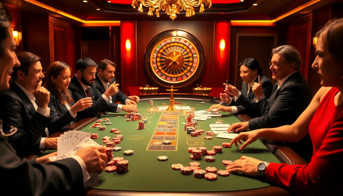 Experience the thrill of poker at VSBET with vibrant casino scenes and exciting gameplay.