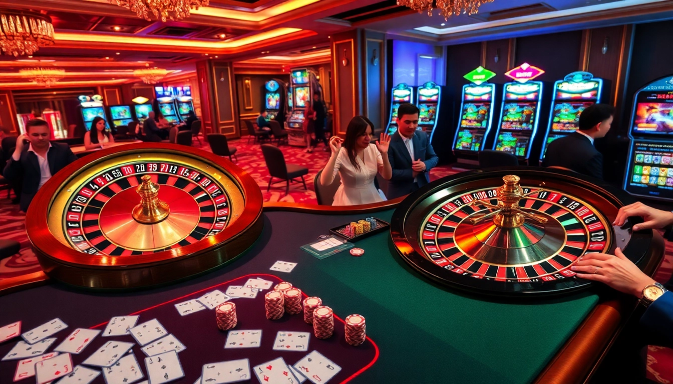 Experience exciting gameplay at https://fivee88.com/ with vibrant casino tables and engaging players.