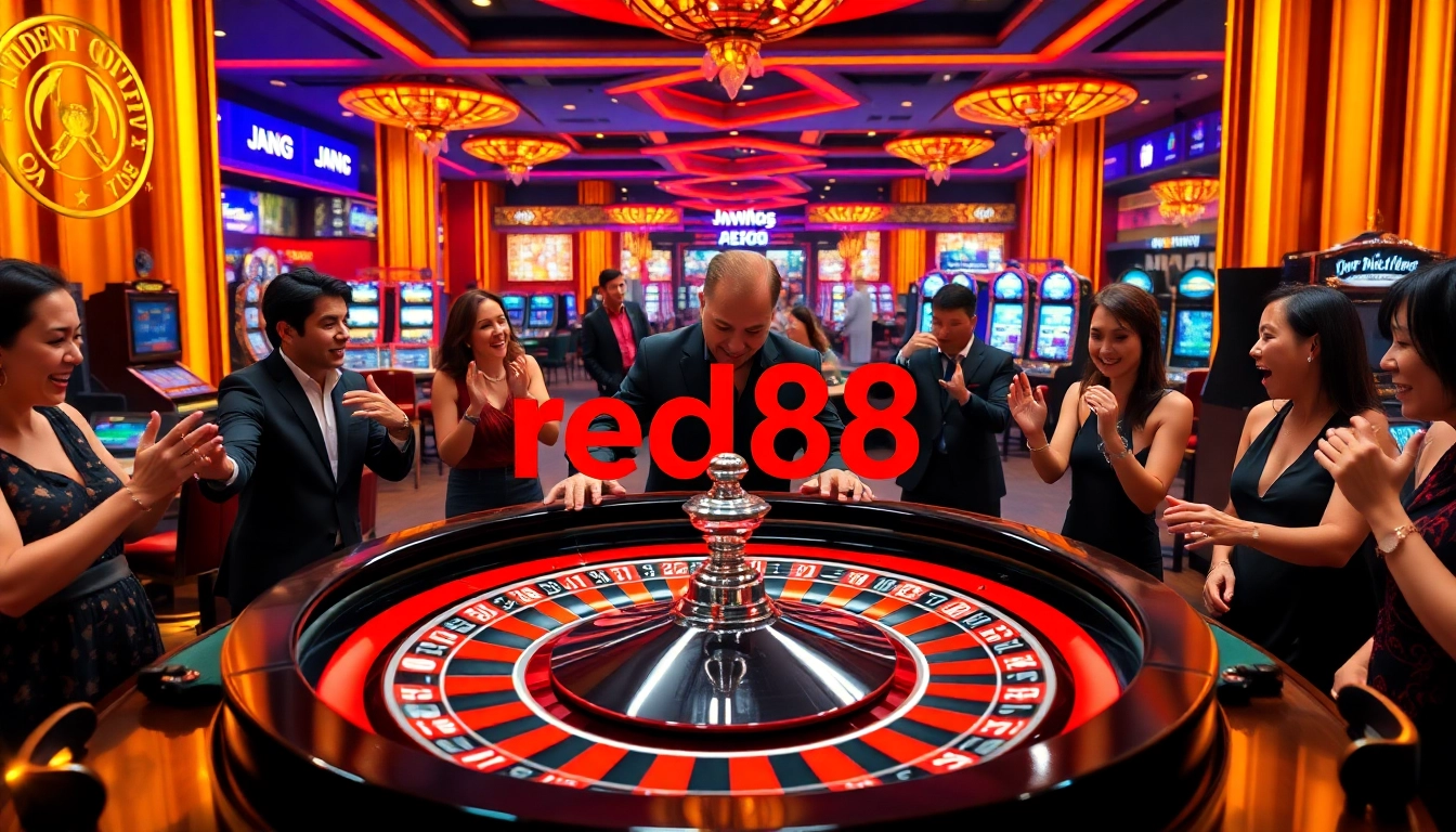 Players enjoying thrilling moments at a roulette table featuring red88 nhà cái uy tín for an exciting gaming experience.