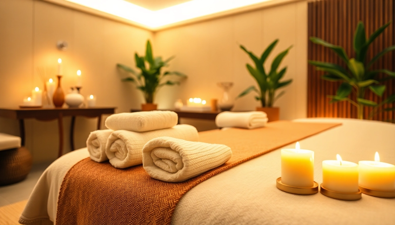 Spa Ads showcasing a serene massage setting with calming decor, inviting relaxation.