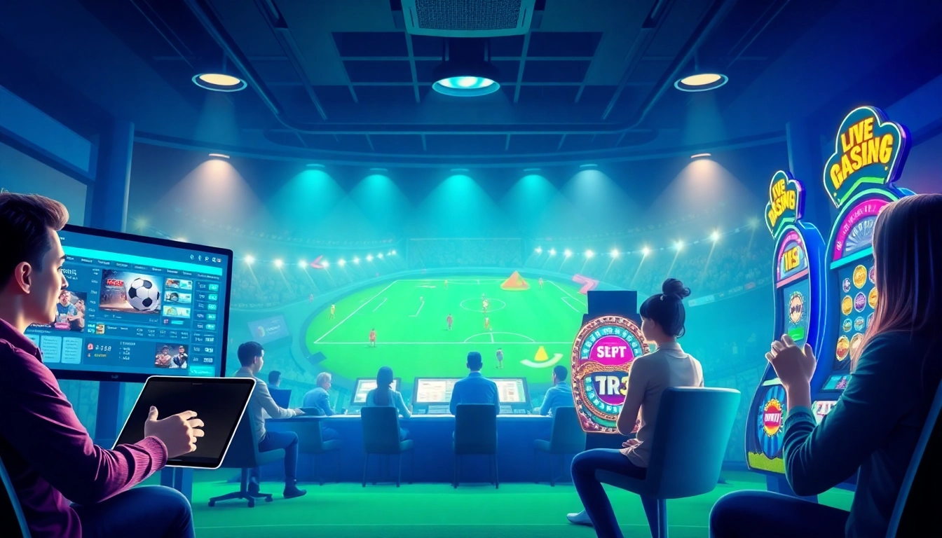 Engaging online betting experience at https://urr88.com/ with players enjoying diverse gaming options.