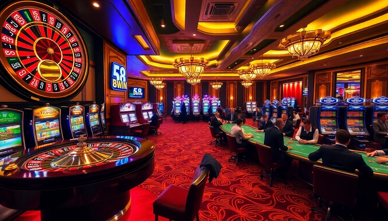 Experience the excitement of gambling at 58WIN with thrilling casino games and elegant setups.