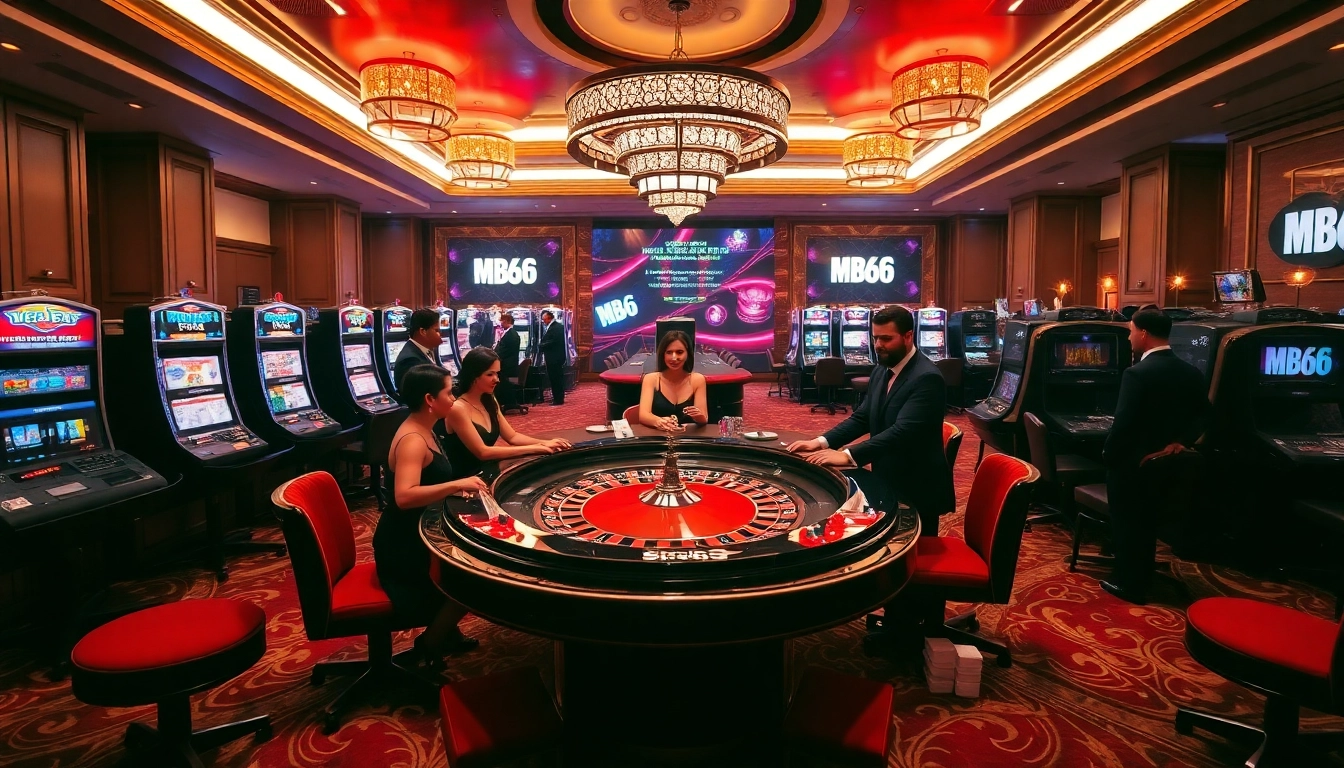 Experience thrilling gambling at MB66 with luxurious casino tables and exciting games.