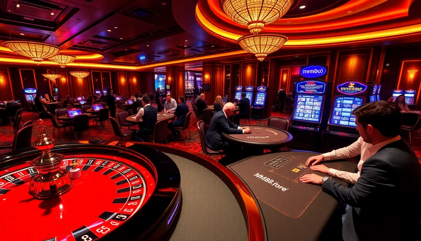 Experience the luxury of gambling at https://mm88.forex/ in a vibrant casino setting.