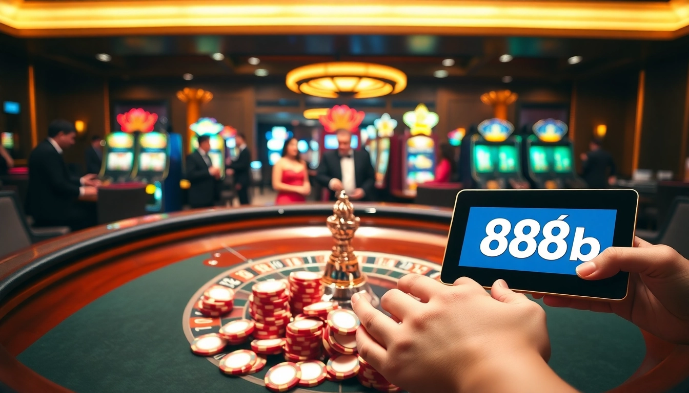 Experience the thrill of đăng nhập 888b with vibrant casino tables and engaging gameplay.