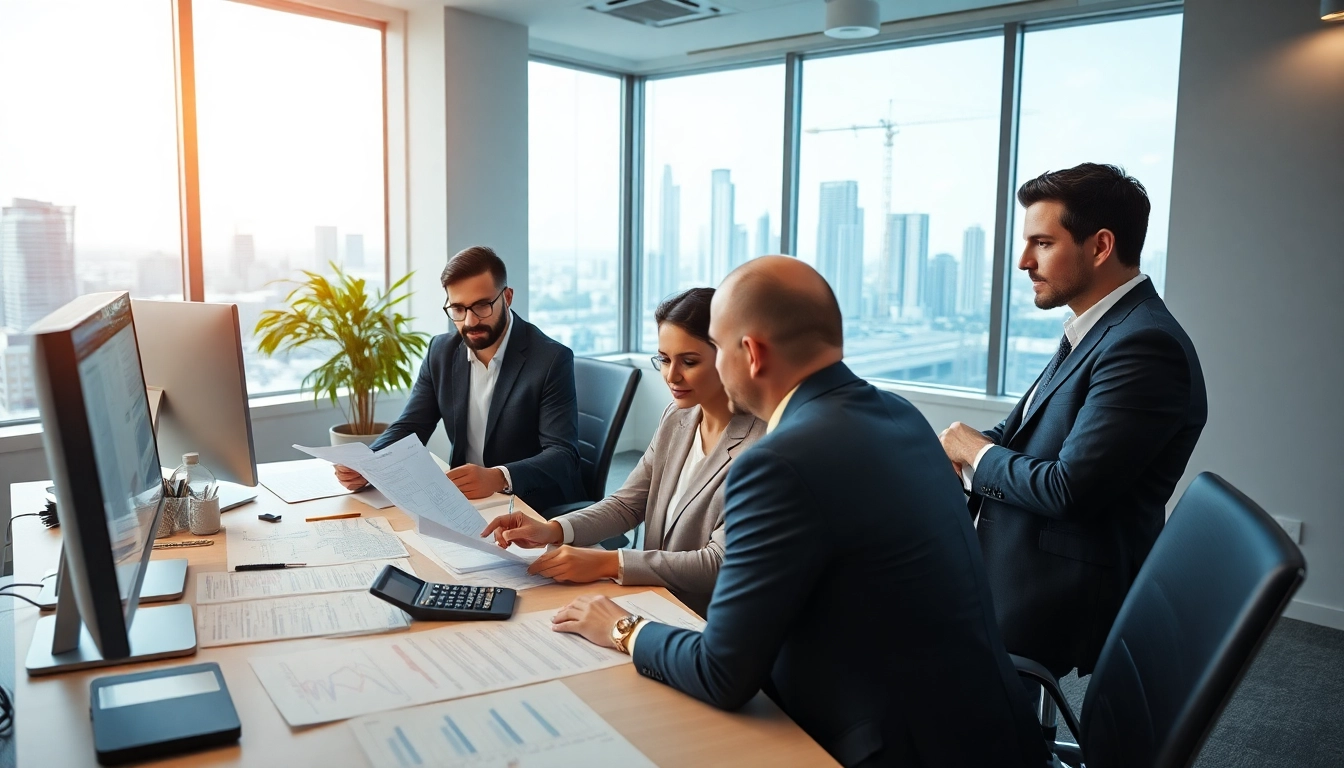 Biuro rachunkowe dla firmy budowlanej świadczące profesjonalne usługi księgowe w profesjonalnym biurze.