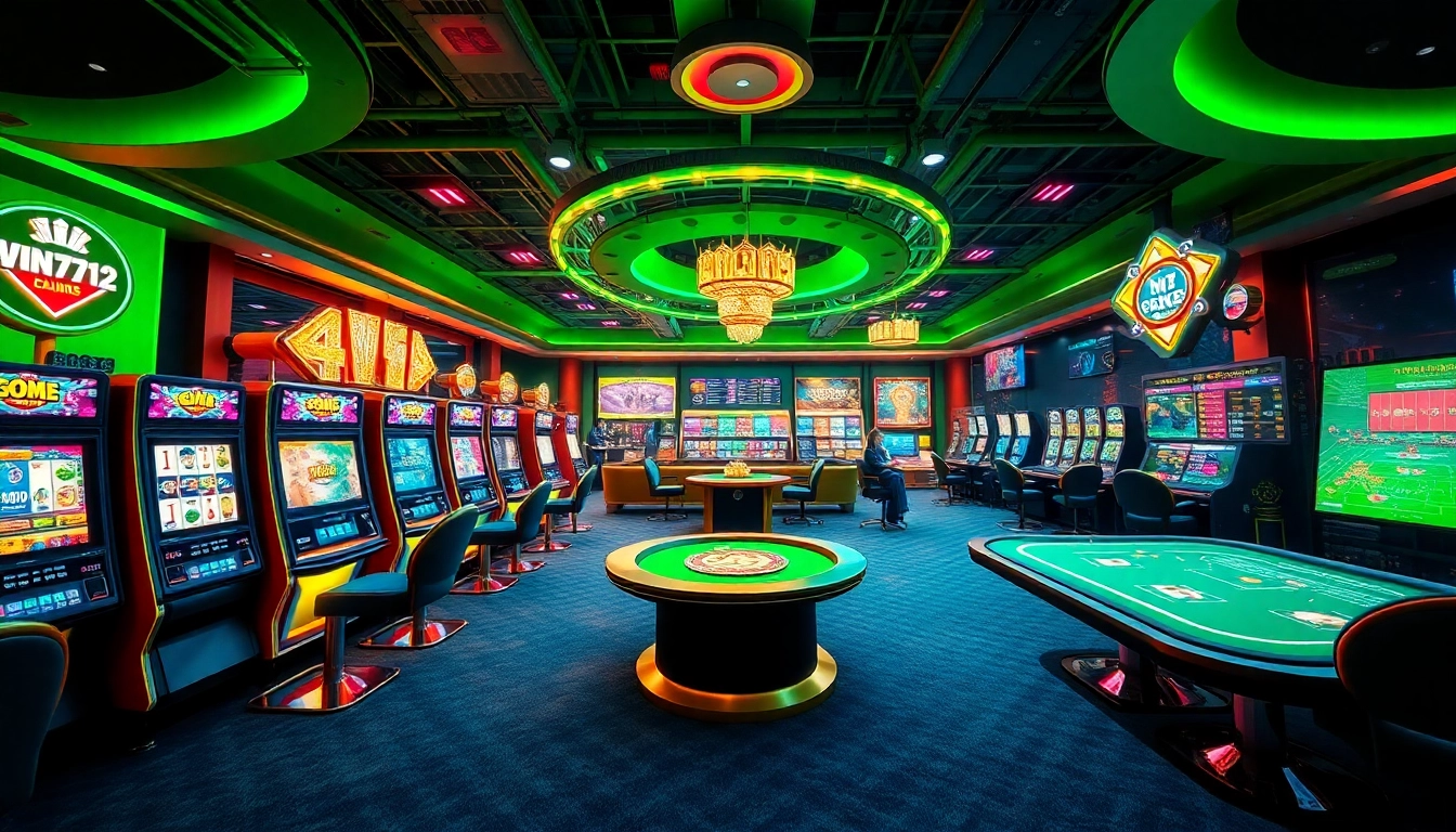 Engaging online gambling platform interface at vin777.gb.net, showcasing diverse games and vibrant colors.