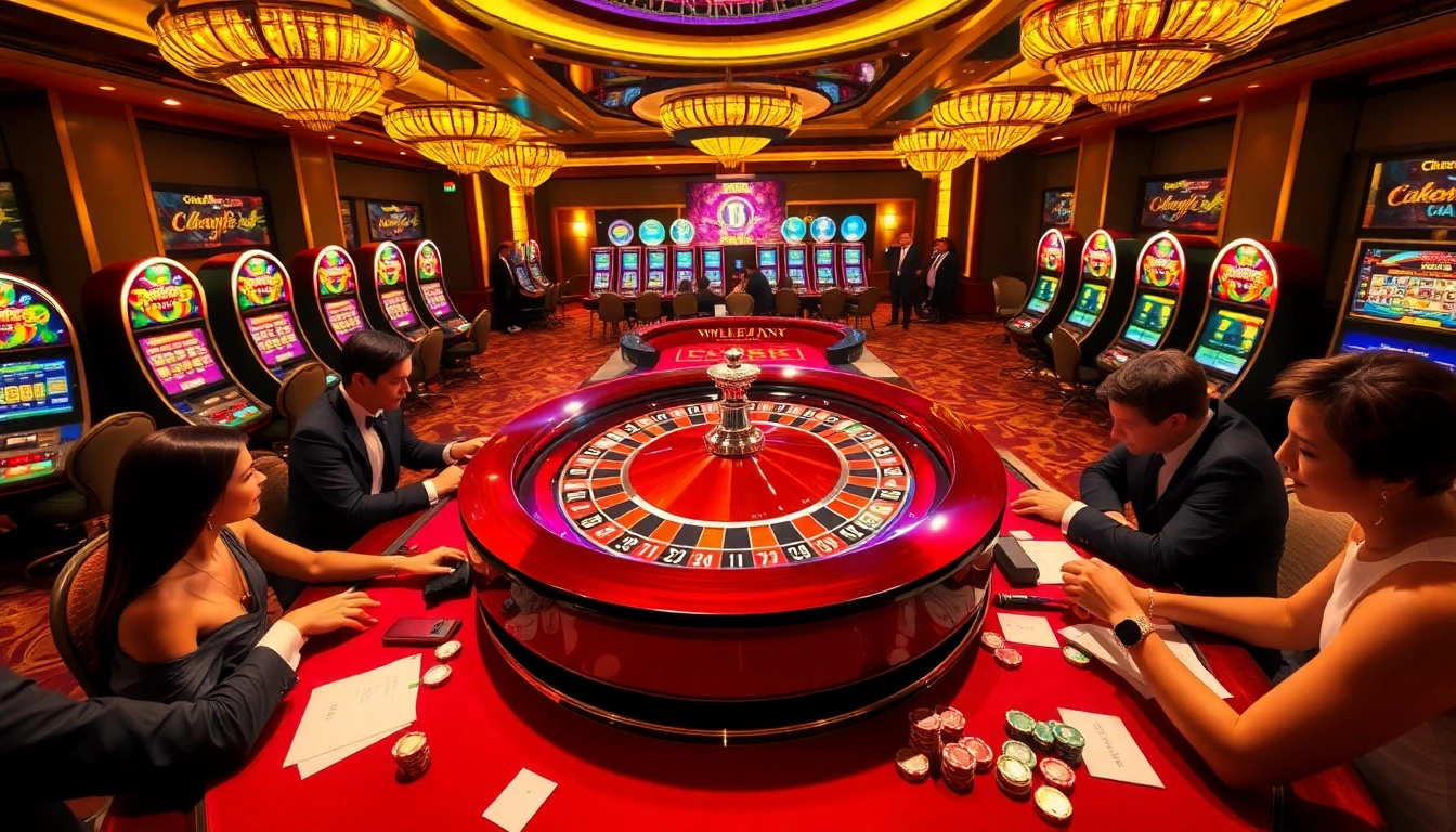 Players engaging with the vibrant roulette wheel at https://go8.cash/, embodying casino excitement.