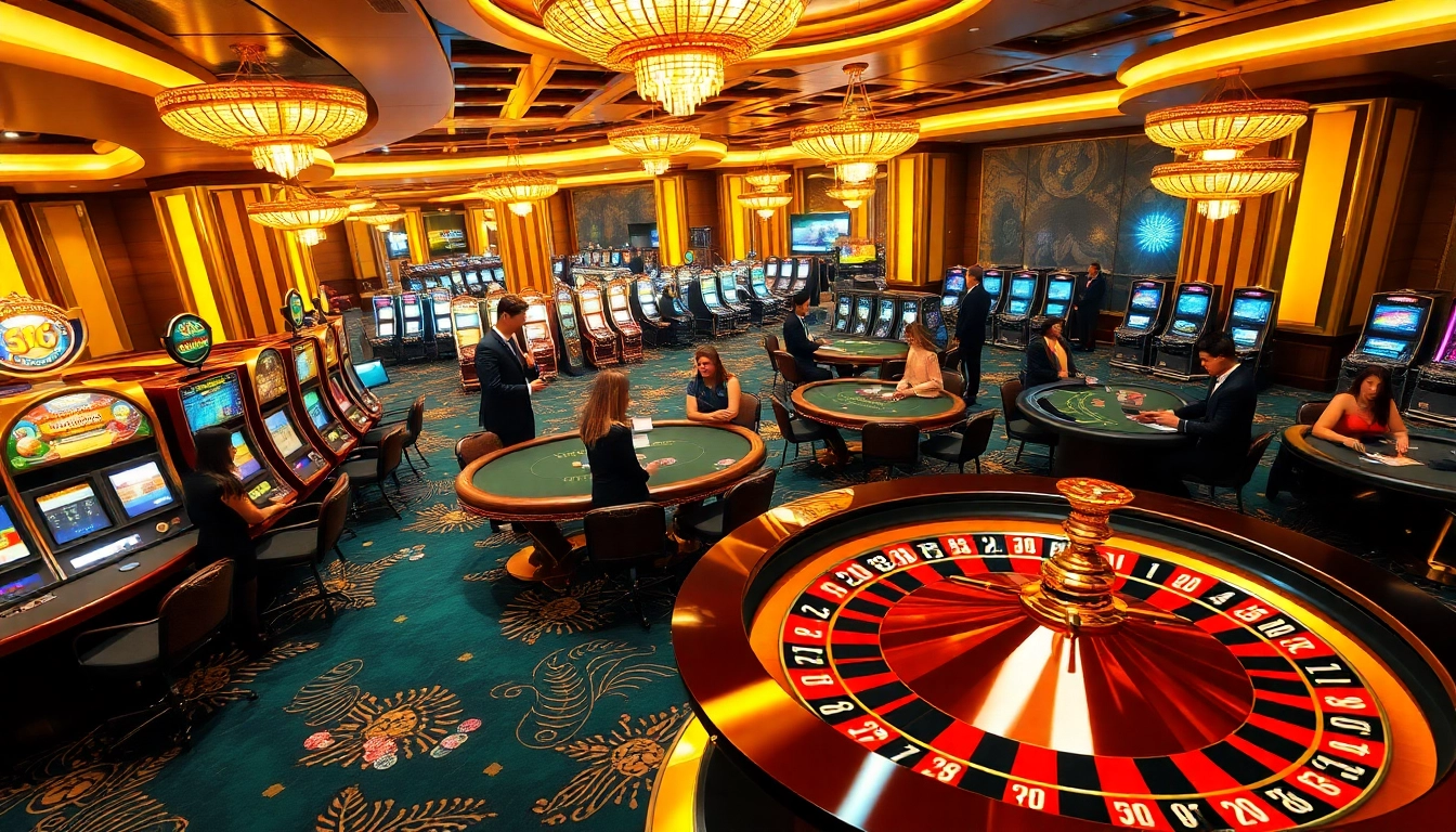 Experience the excitement of TG88 with vibrant casino gaming tables filled with enthusiastic players.