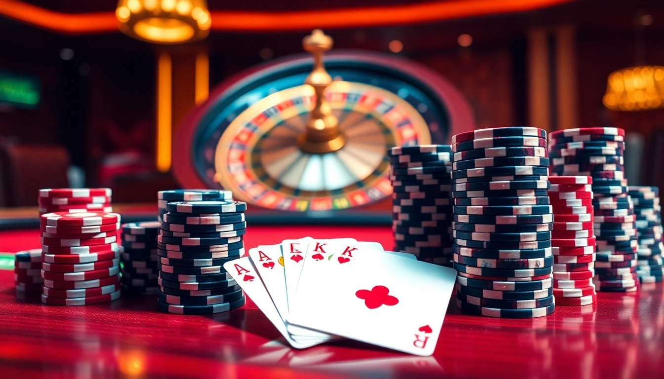 Exciting scene of Go 88 Club with vibrant casino atmosphere and poker action