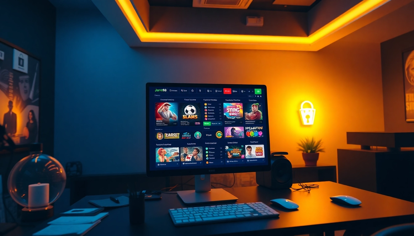 Online betting platform interface showcasing games and vibrant colors at https://jun88pl.com/ designed for an exciting user experience.