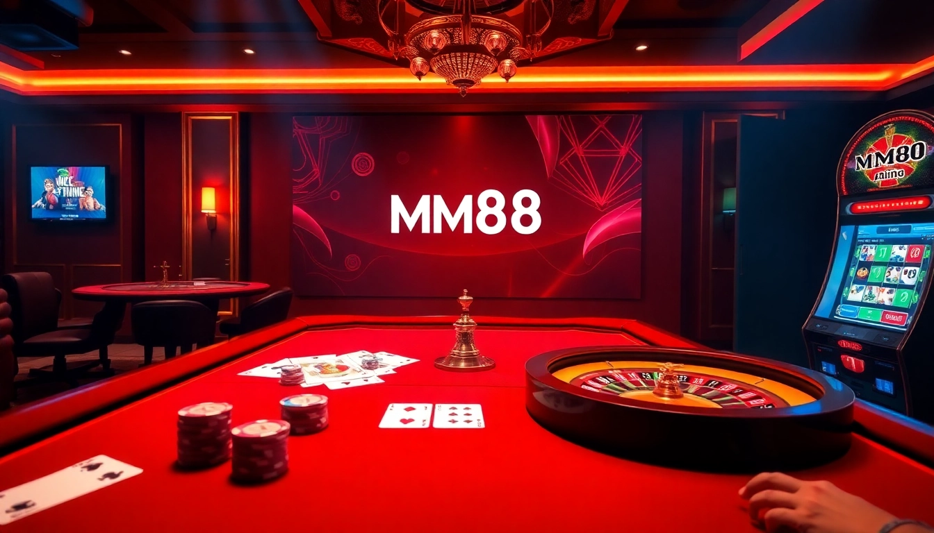 Experience the thrill of winning at MM88's luxurious online casino tables with vibrant games.