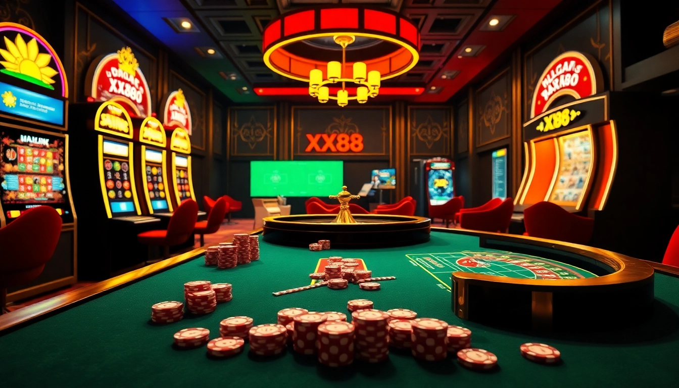Experience tran chủ XX88's vibrant online casino environment with exciting games and sleek design.