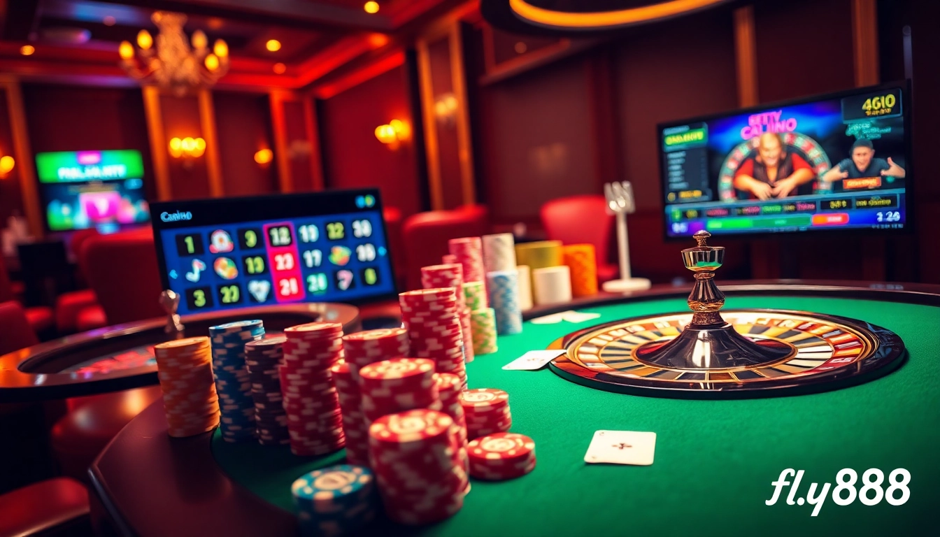 Join the excitement at trang chủ fly88 with vibrant poker tables and roulette wheels.
