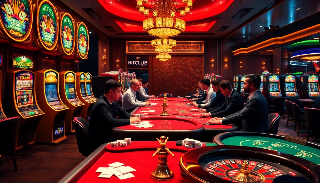 Experience the excitement of HITCLUB with vibrant games and professional dealers in action.