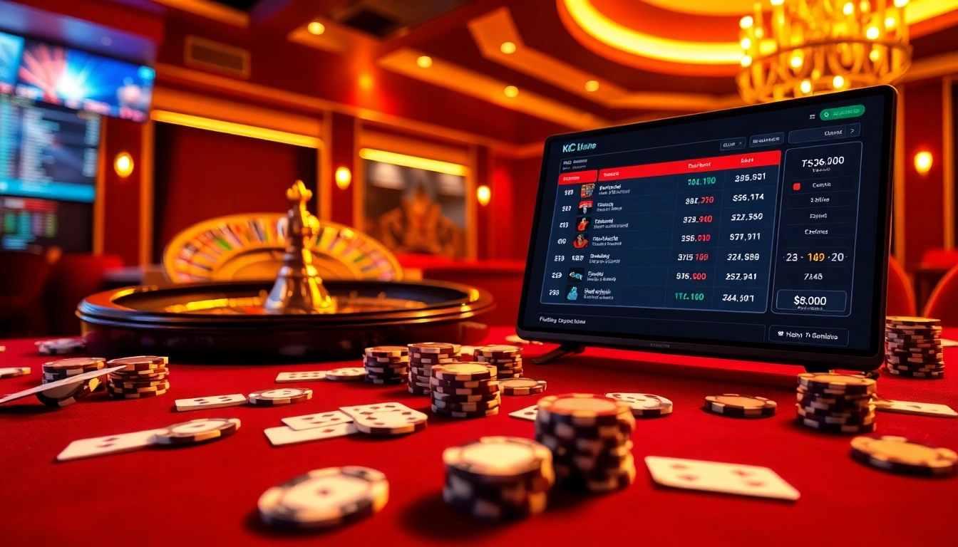 Engaging players at https://kjcpro.it.com/ enjoy a luxurious casino atmosphere with cards and chips.
