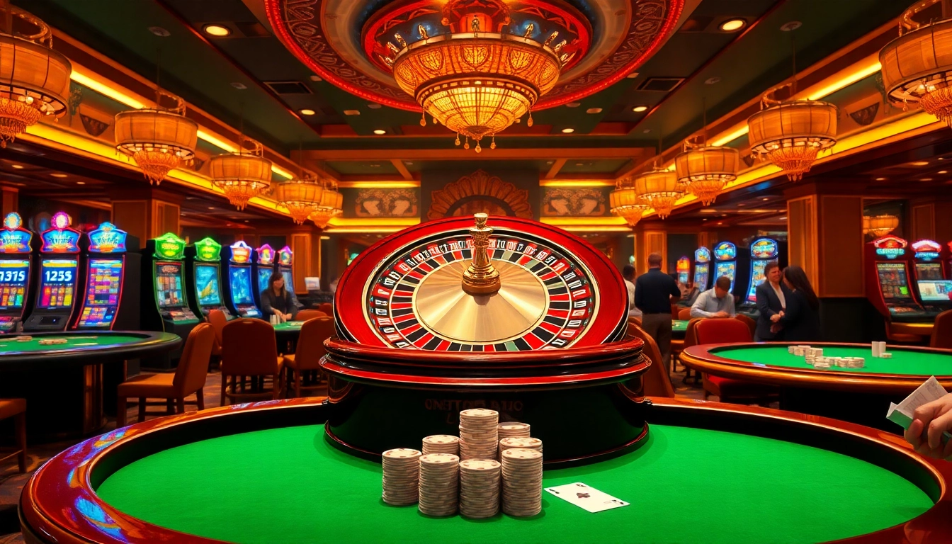 Experience the excitement of nh88 casino gaming with vibrant tables and thrilling roulette.