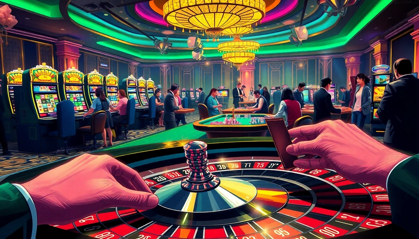 Players win big at the MB66 casino with thrilling card games and vibrant slot machines.