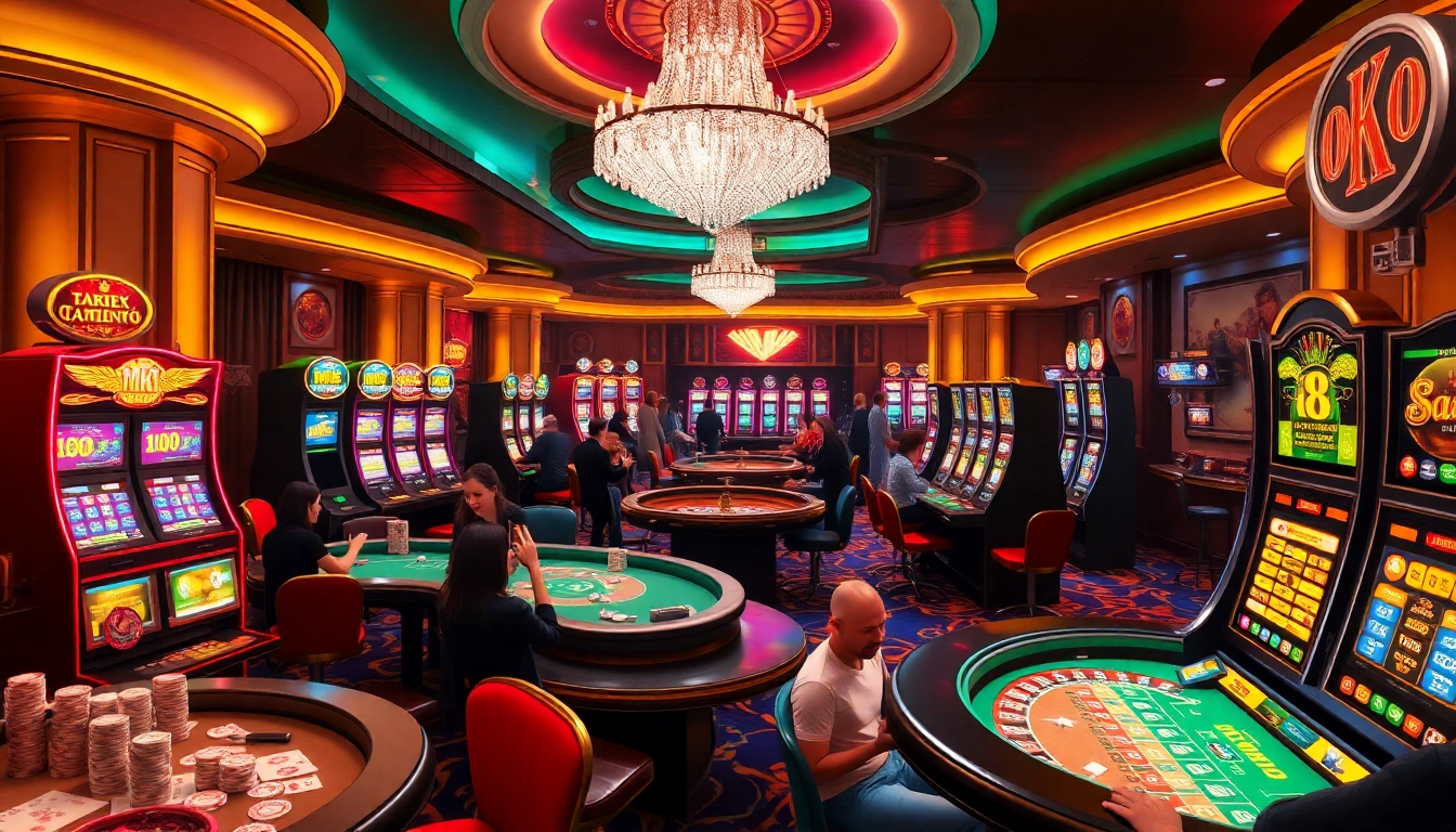 Experience the thrill of MK8 gaming with vibrant casino action featuring roulette and poker.