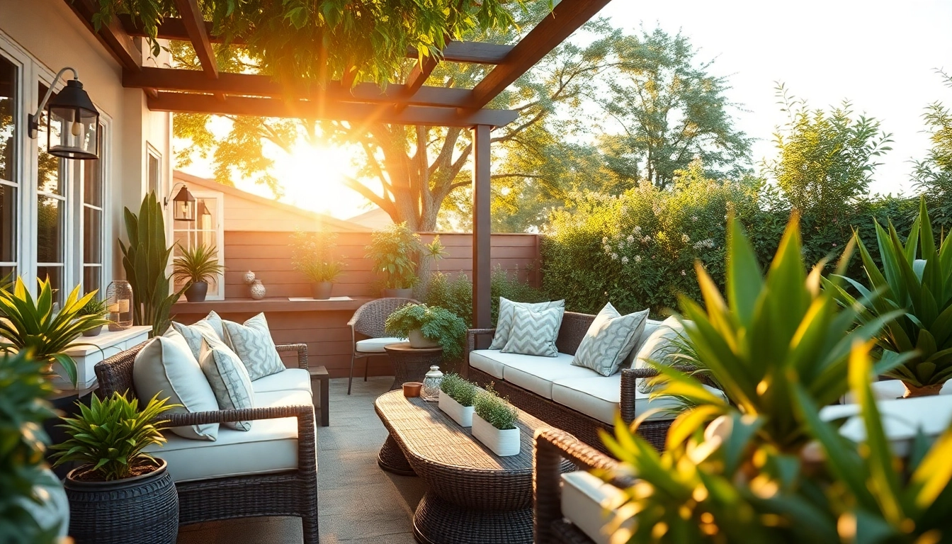 Enhance your outdoor space with beautiful patio additions featuring elegant decor and style.