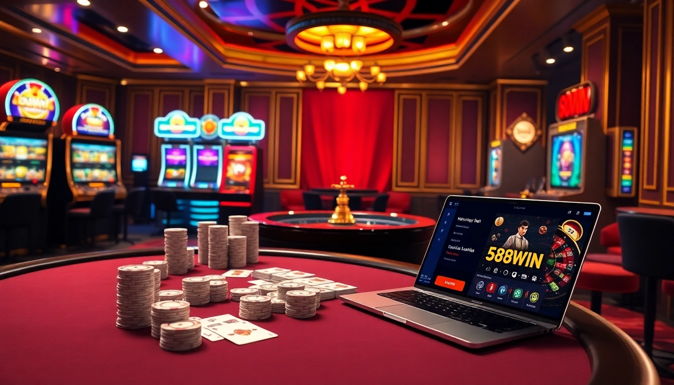 Experience the thrill of 58win bet with engaging poker tables and vibrant slot machines.
