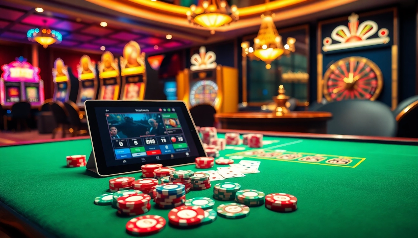 Experience the excitement of 88i at a modern casino table with vibrant games and luxury.