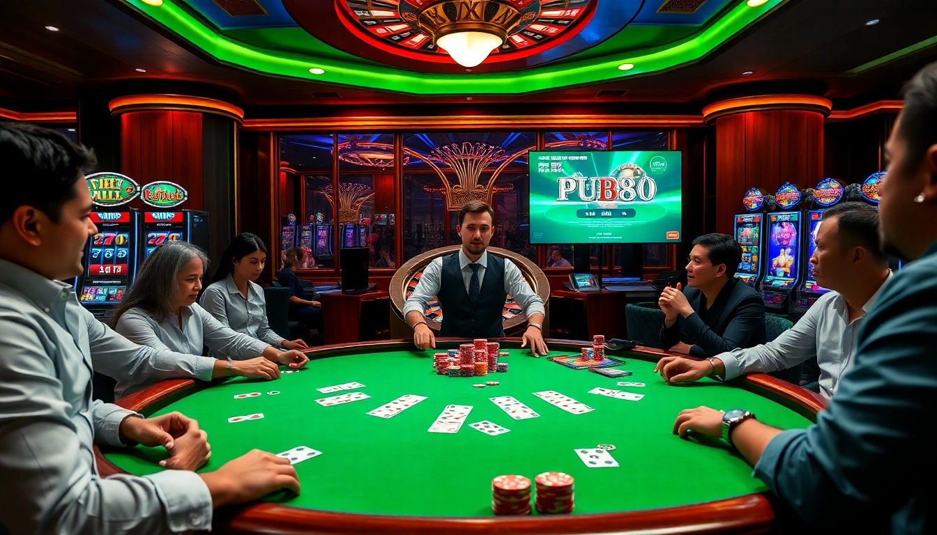Experience the thrill of gambling at PUB88 with exciting poker tables and slot machines.