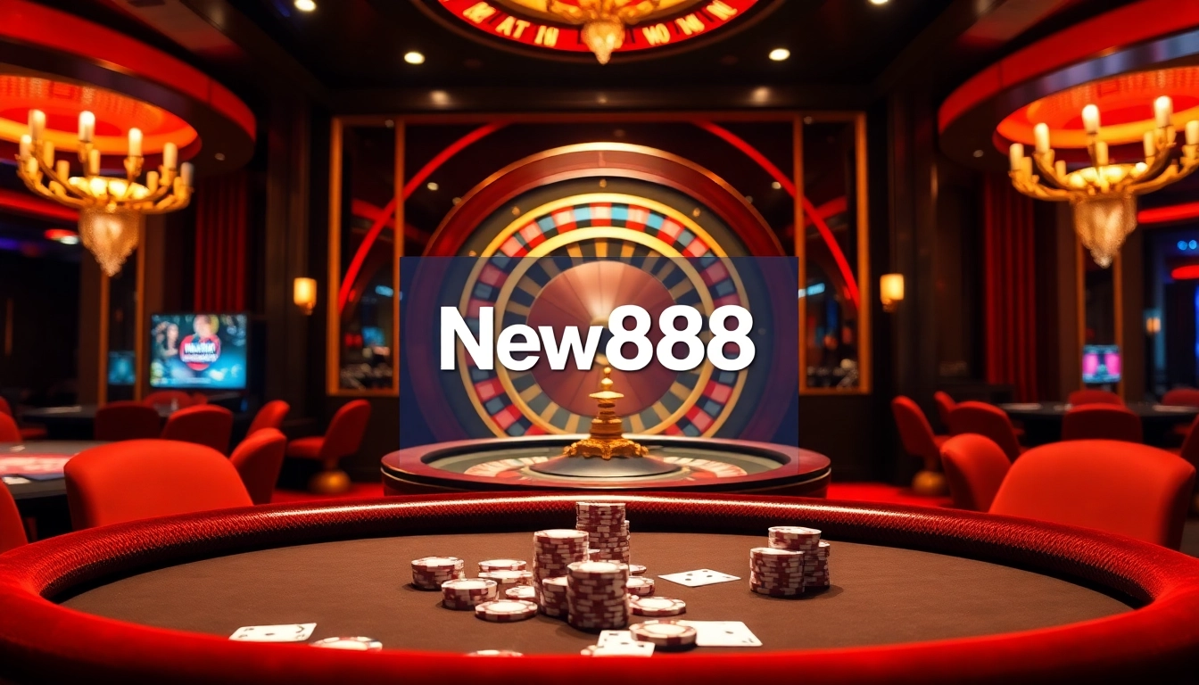 Engage in thrilling games at New888 with vibrant casino tables and immersive gameplay.