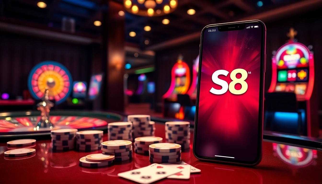 Gamblers enjoying the S8 platform at a vibrant casino table.