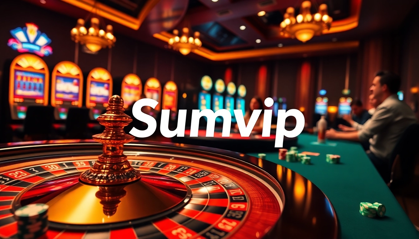 Experience winning strategies at Sumvip's exciting casino table, filled with vibrant poker chips and thrilling gaming.