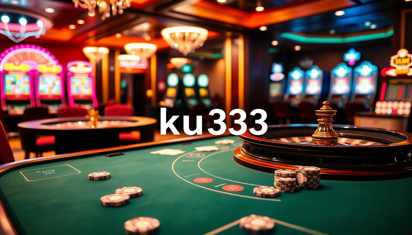 Experience the excitement of ku3933, featuring luxury casino tables and gaming action.