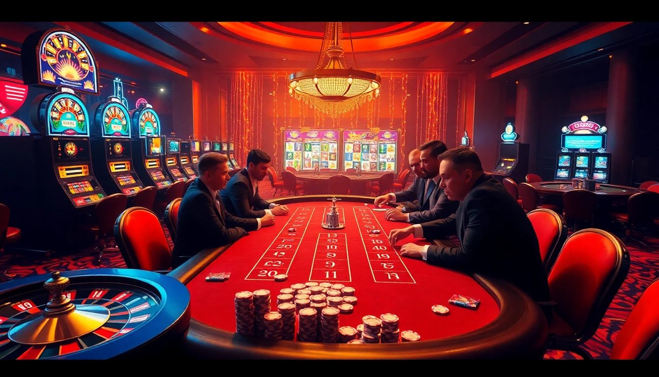 Exciting poker game showcasing Rikvip's vibrant casino atmosphere with high-stakes action.