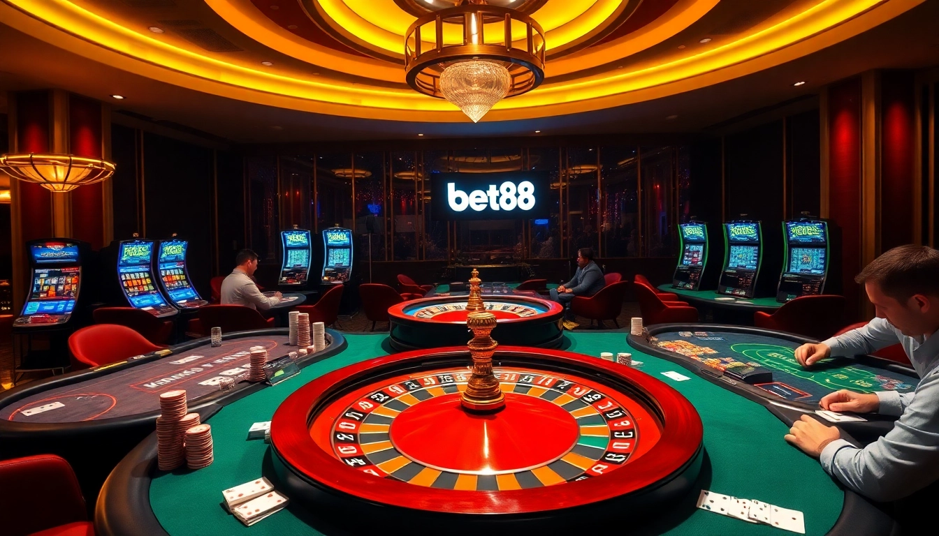 Bet88 revolutionizes excitement at the roulette table with luxurious casino elements.