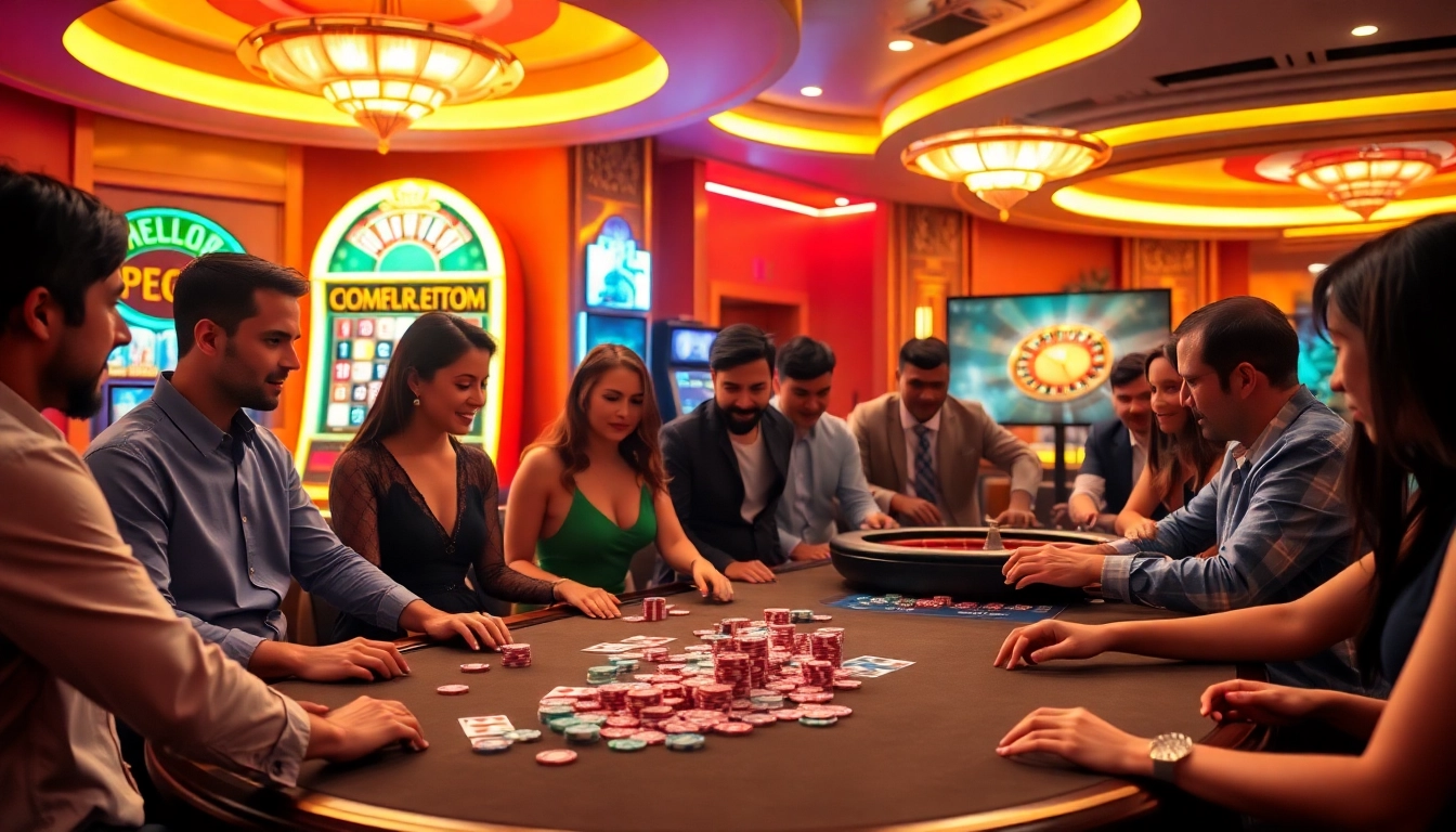 Experience thrilling gameplay at PG88 with vibrant casino tables and engaging players.