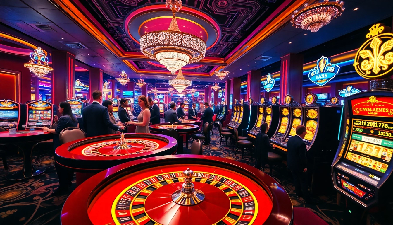 Players enjoying a high-stakes game at a luxury casino, featuring CM88 gaming elements.