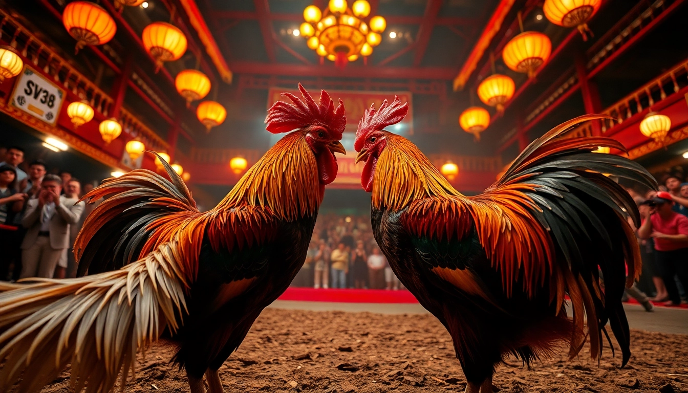 Experience live cockfighting at sv368win.live with vibrant action and an electrifying crowd atmosphere.