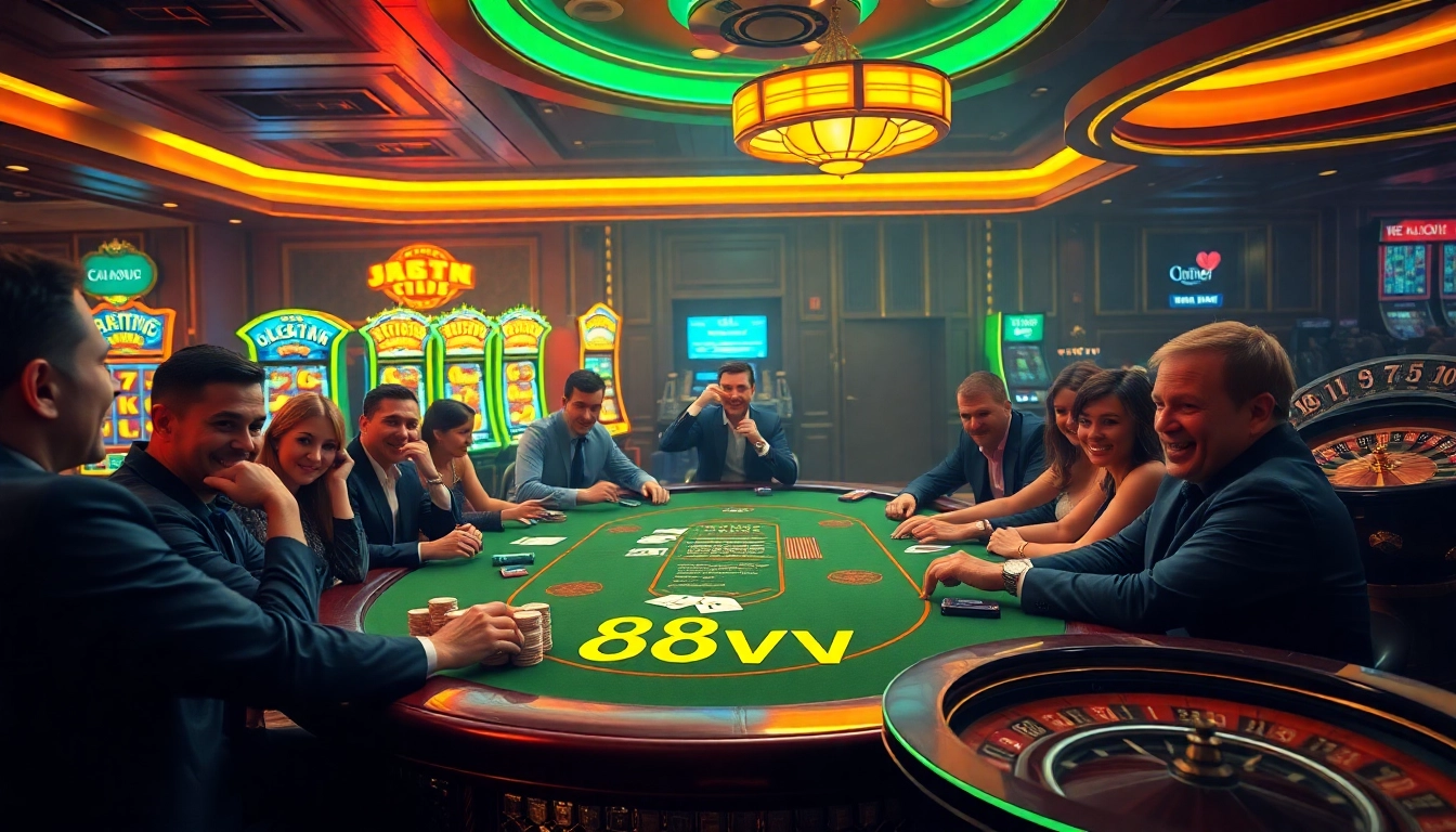 Experience the thrilling gameplay at 88vv casino with vibrant tables and exciting action.