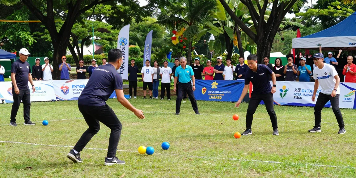 Community petanque tournament at fopikotagorontal.org showcasing vibrant matches and local engagement.