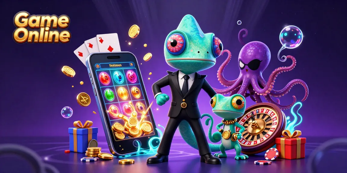 Experience thrilling Game Online adventures with 3D characters and vibrant casino elements.